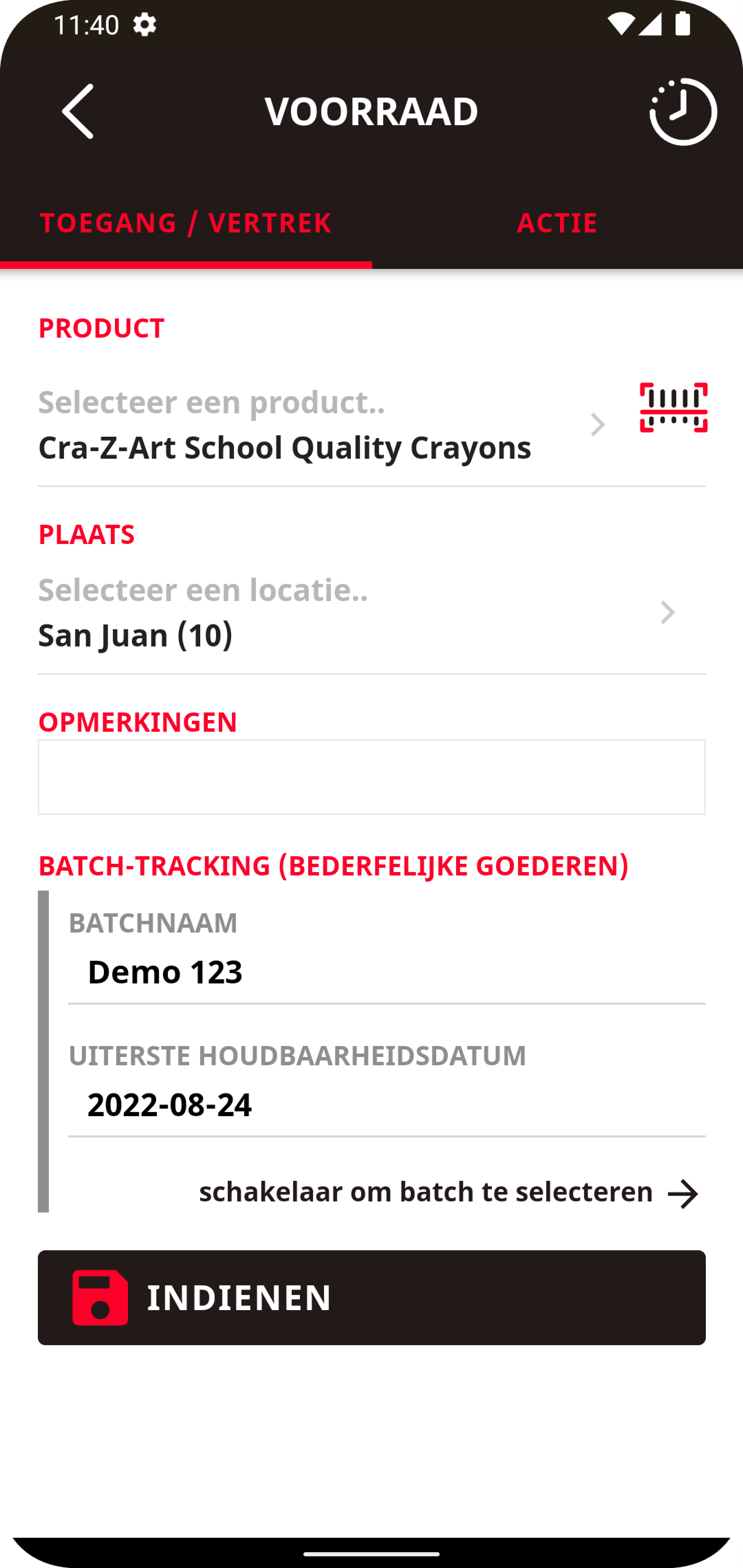 Beheersysteem voor bederfelijke voedselvoorraad