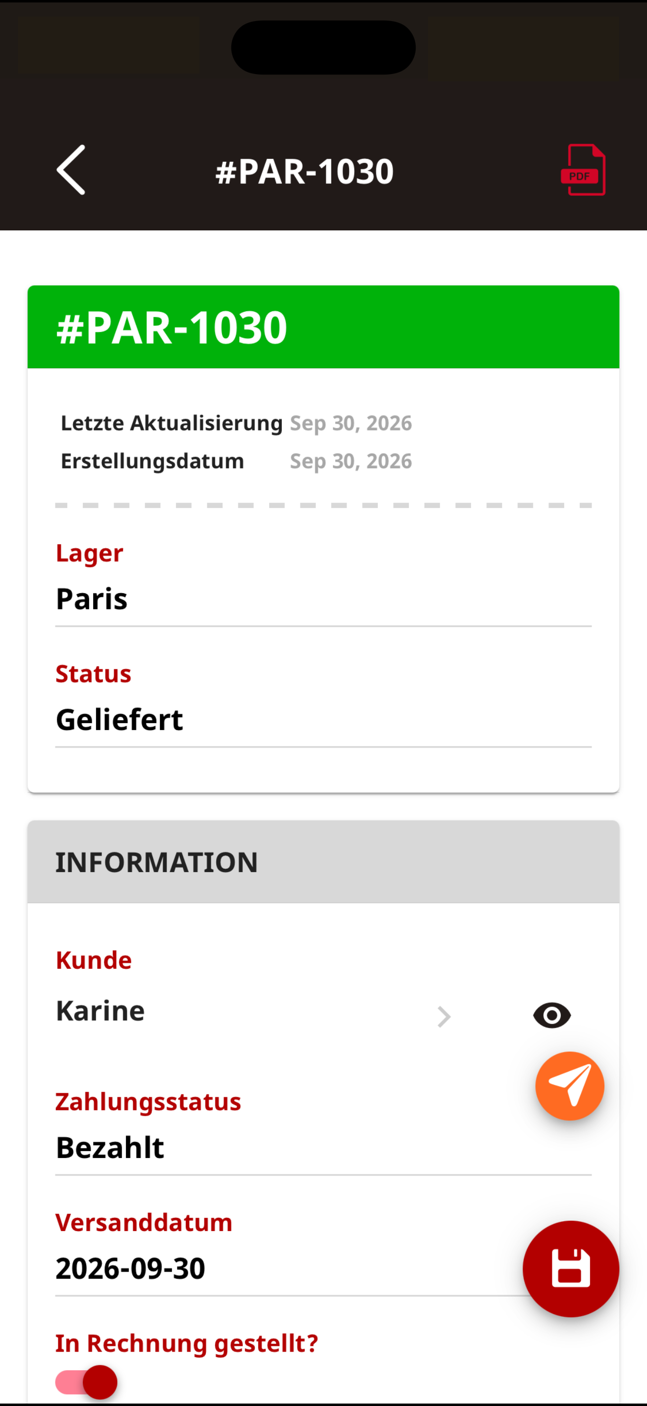 Telesto | Ihr Lagerbestand in Ihrer Hosentasche