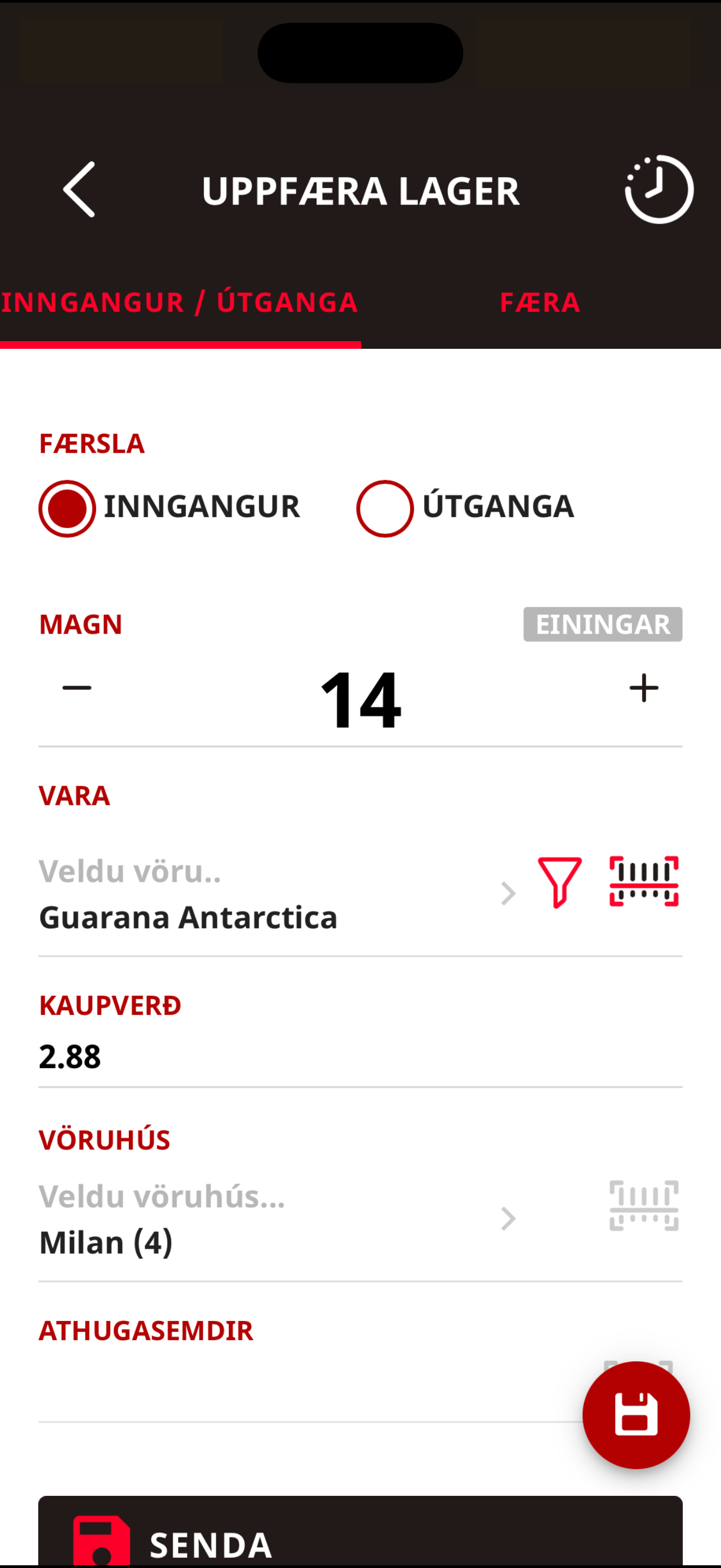 Telesto | Birgðirnar þínar í vasanum