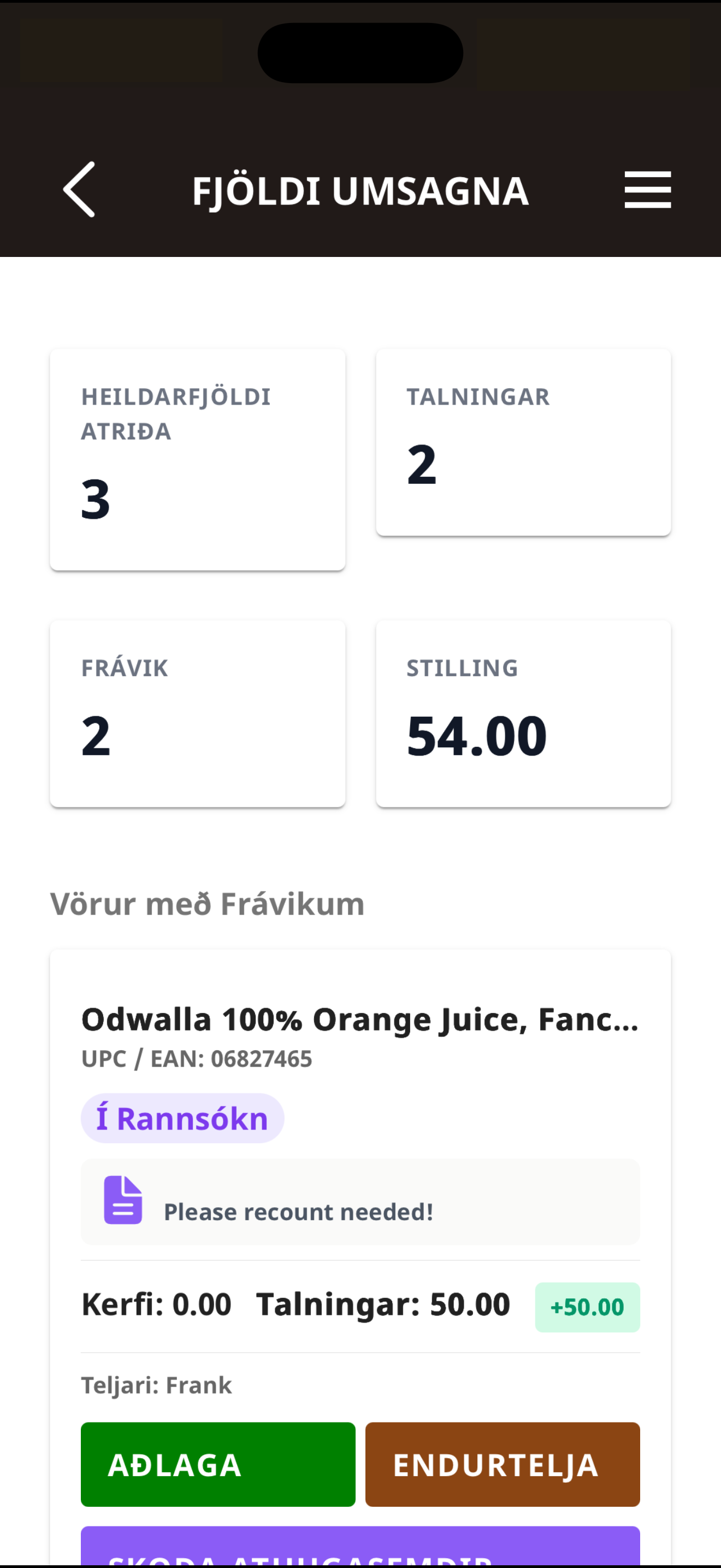 Telesto | Birgðirnar þínar í vasanum
