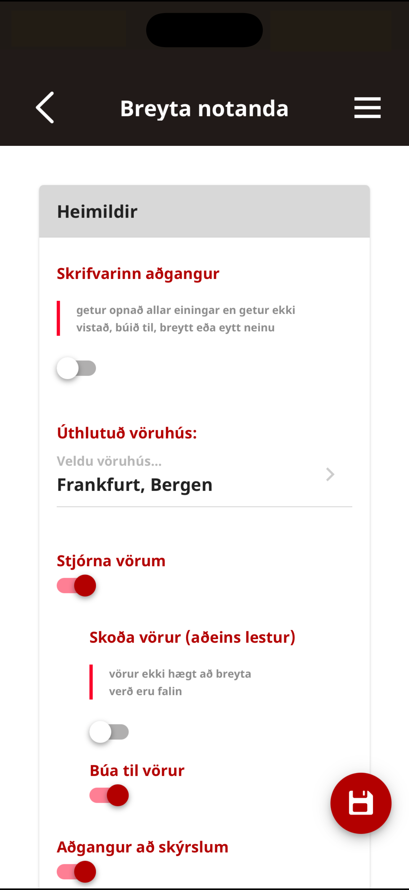 Telesto | Birgðirnar þínar í vasanum