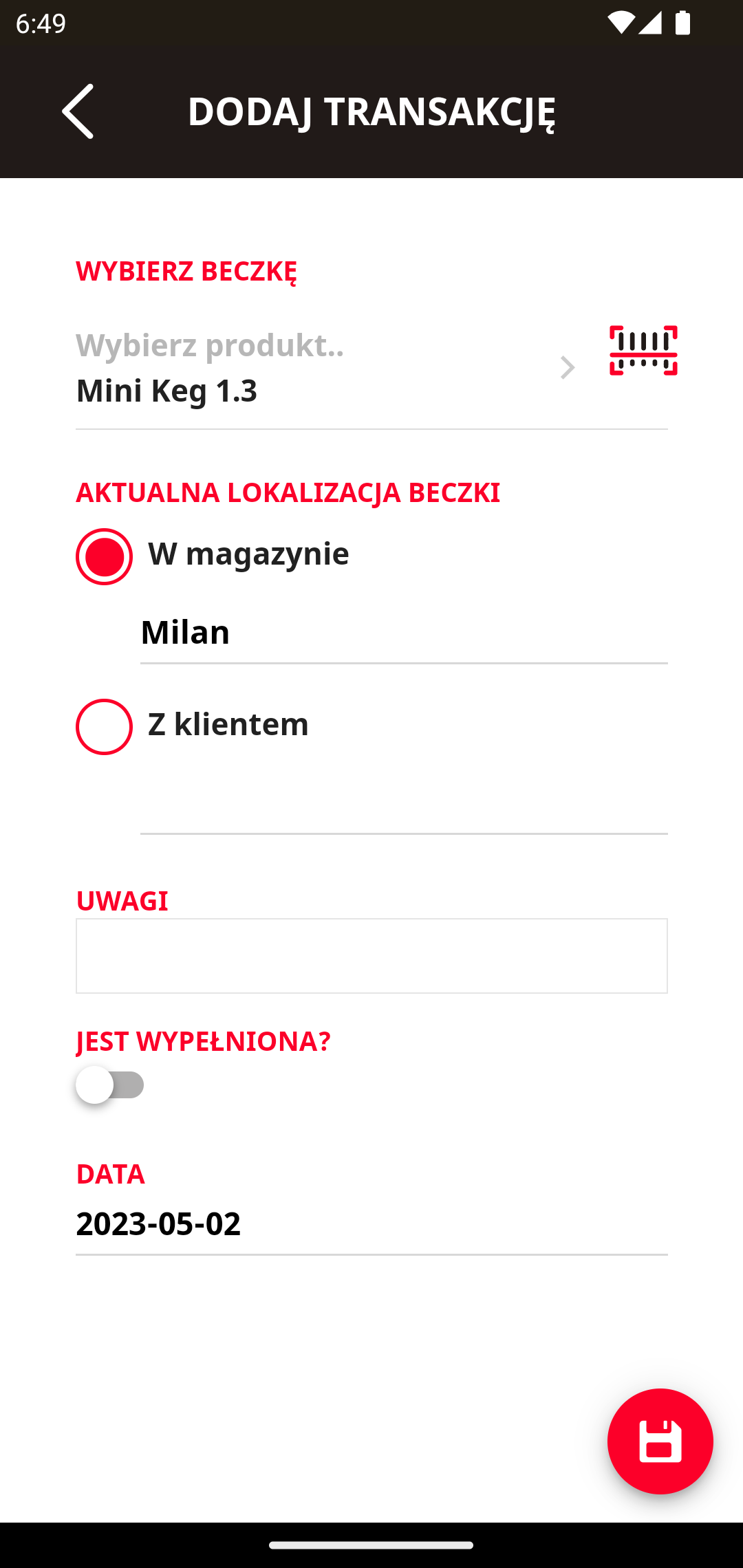 Telesto | System zarządzania beczkami dla winnic i browarów